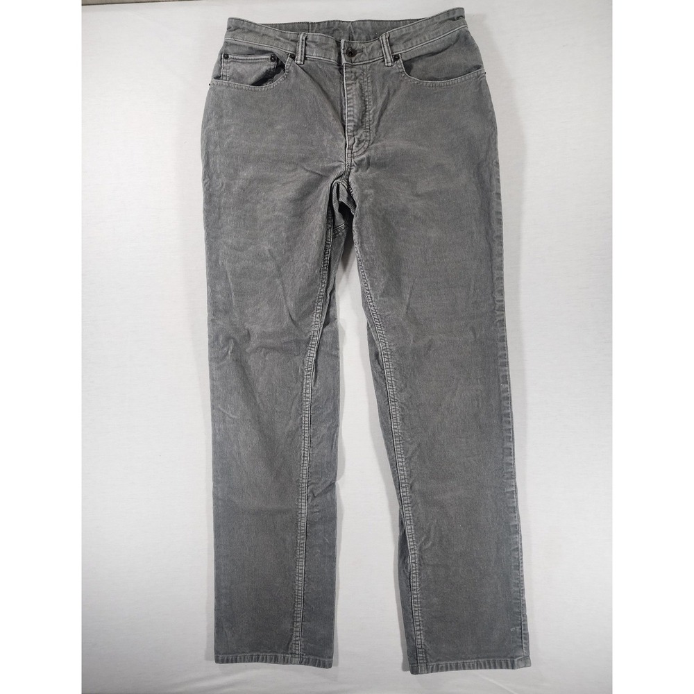 Duluth Flex Trading Co Ballroom Cords Mens 32x34 Grey Standard Fit Stretch Work